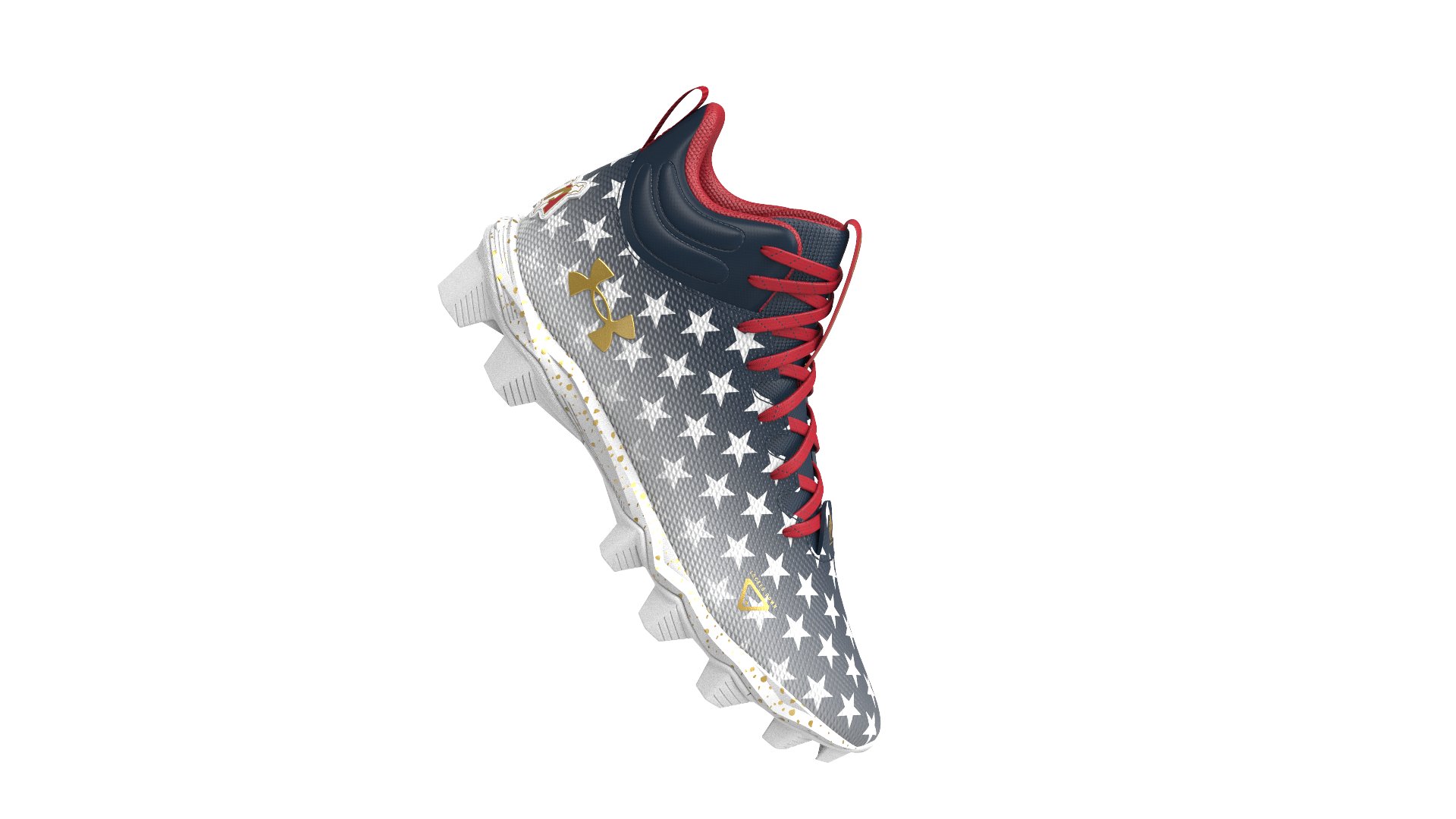 Boys' UA Spotlight Franchise USA Jr. Football Cleats 2