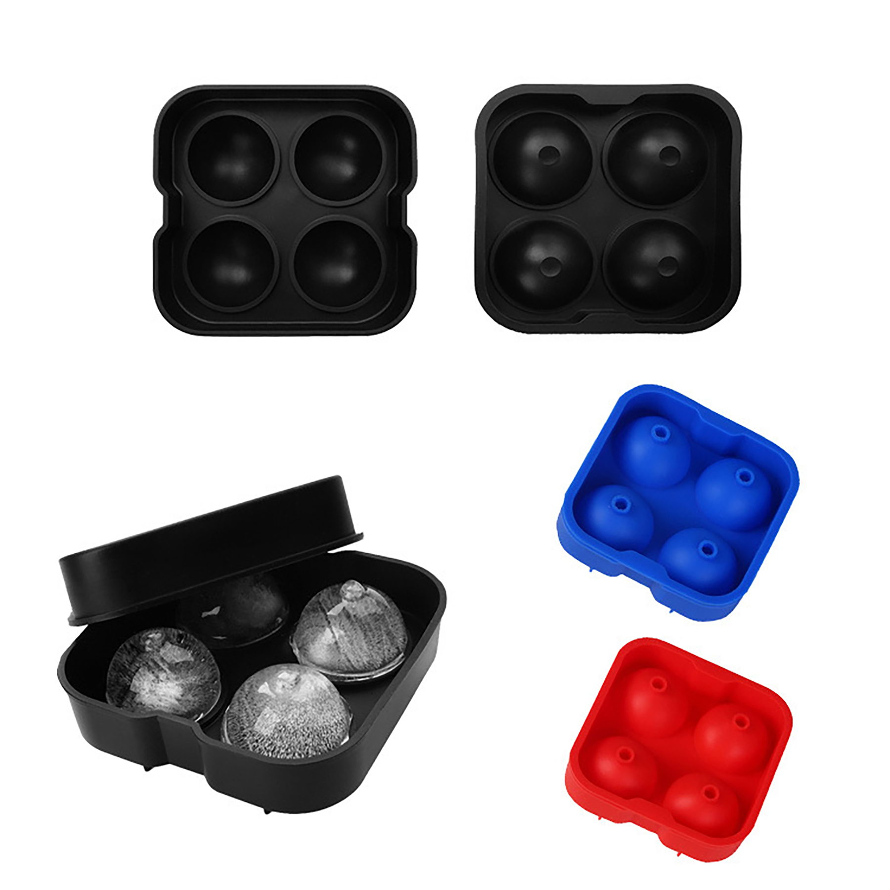 Reusable Sphere Ice Ball Maker with Lid Mold 3