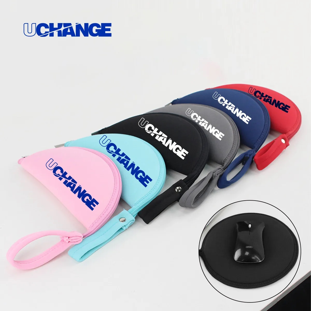 Soft Neoprene Mouse Pouch With Zipper 6