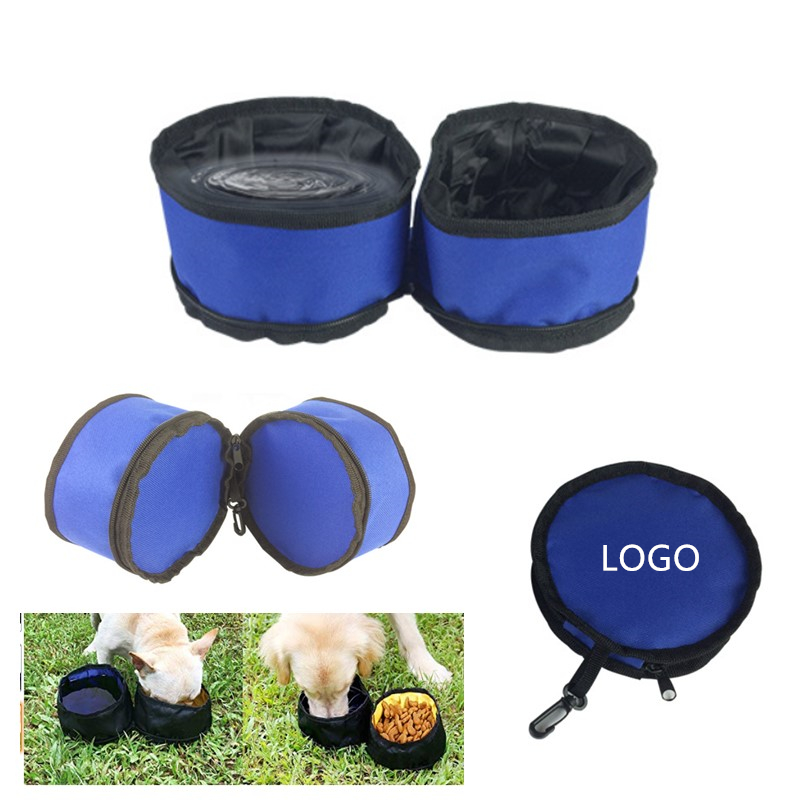 Collapsible Double Pet Dog Bowl 2