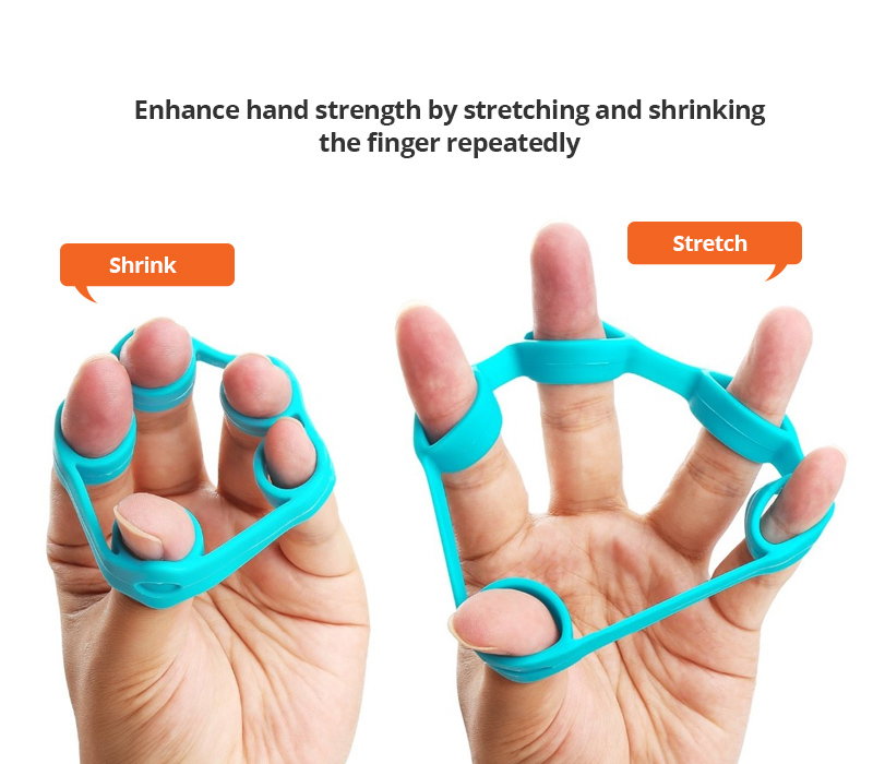 Silicone Finger Strengthener Hand Resistance Band 4