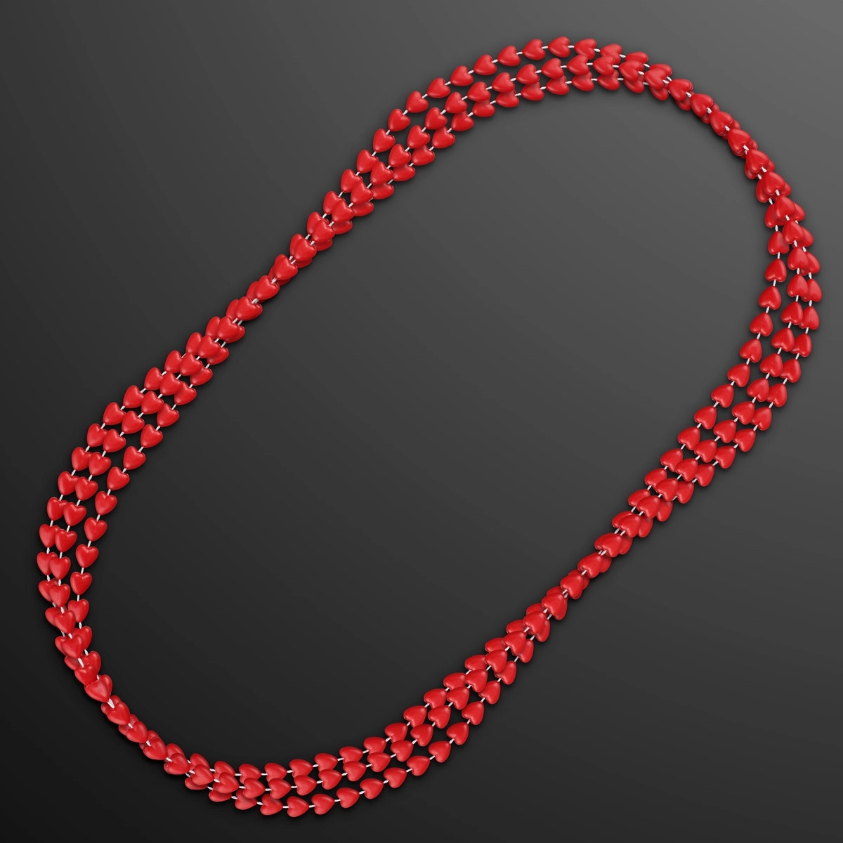 Red Heart Beads Value Necklace with Medallion 4