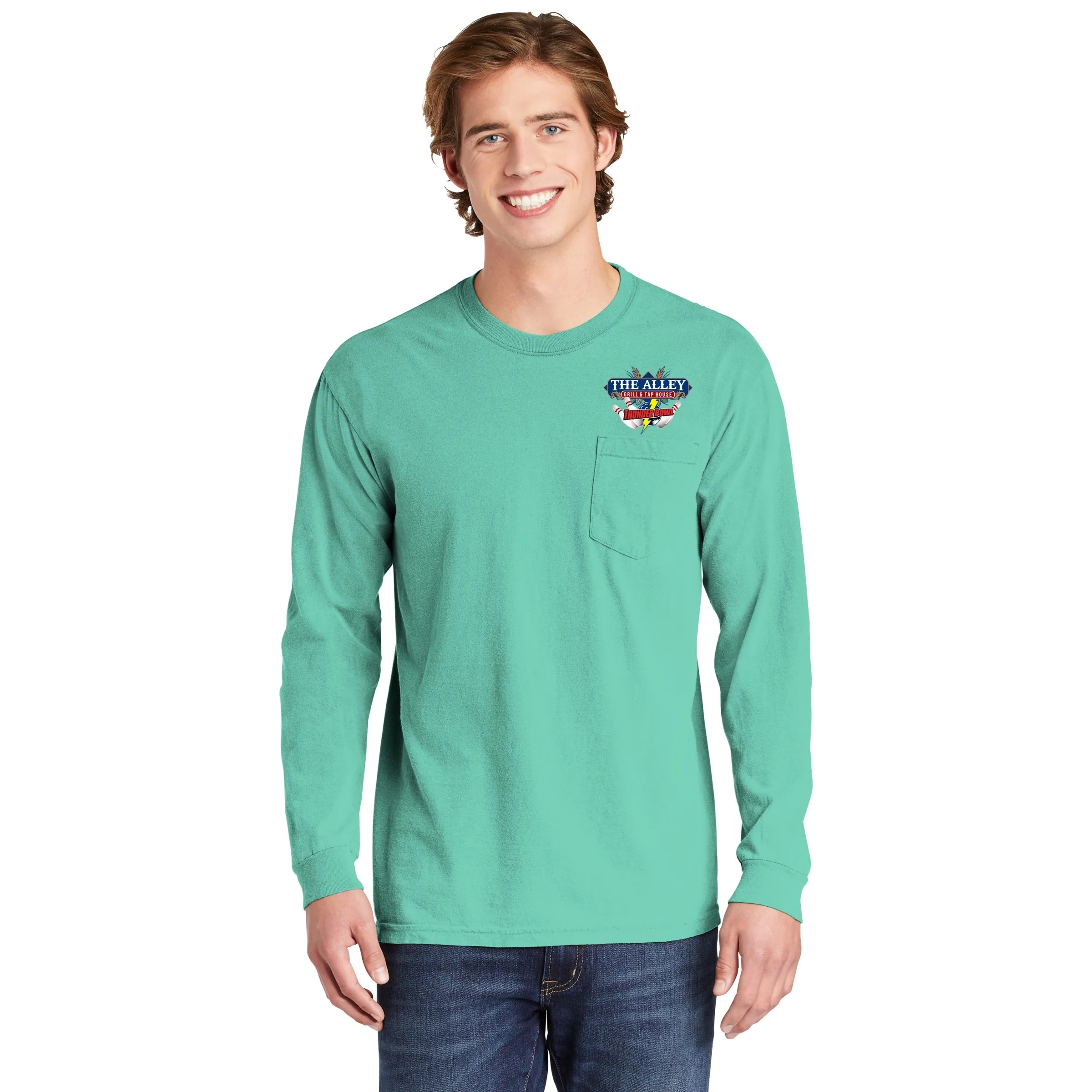 COMFORT COLORS ADULT 6.1 OZ LONG-SLEEVE POCKET T-SHIRT 4