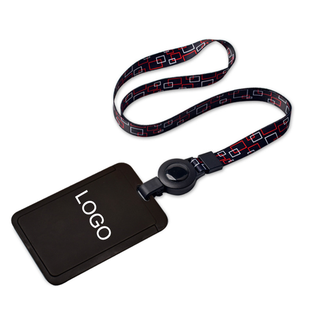 ID Badge Holder with Lanyard Vertical Retractable 7