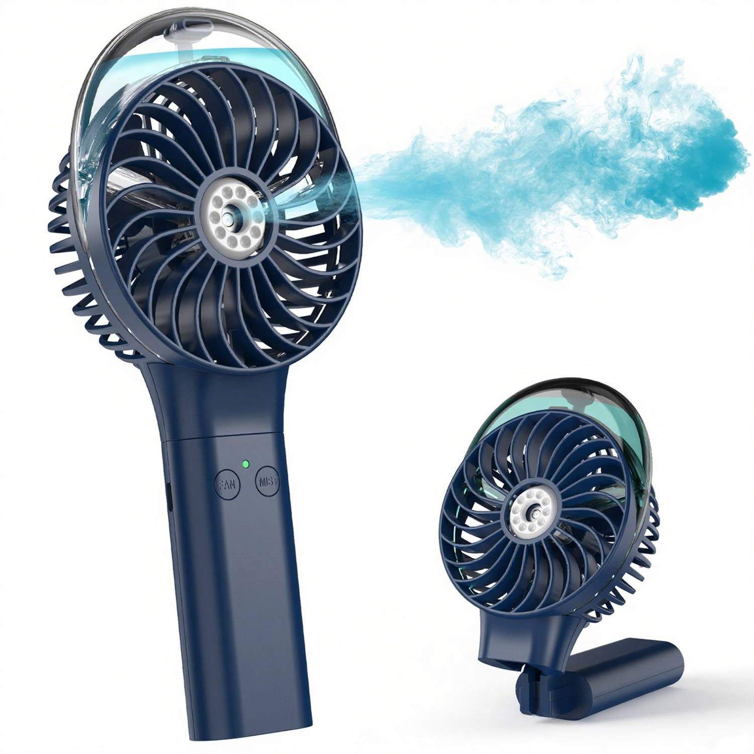 Mini Plastic Rechargeable Handheld Mist Fan 3