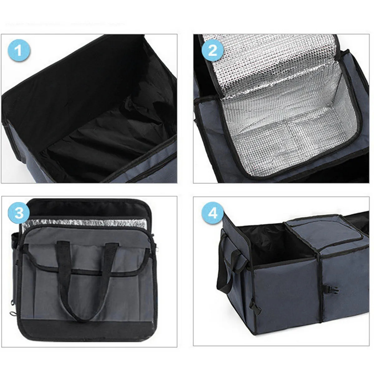 Collapsible Home Trunk Storage Organizer for Car 4
