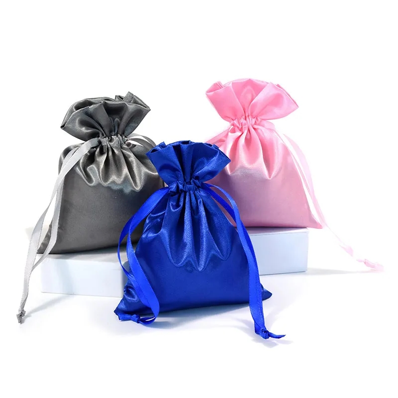 Customize Satin Gift Drawstring Bag 4