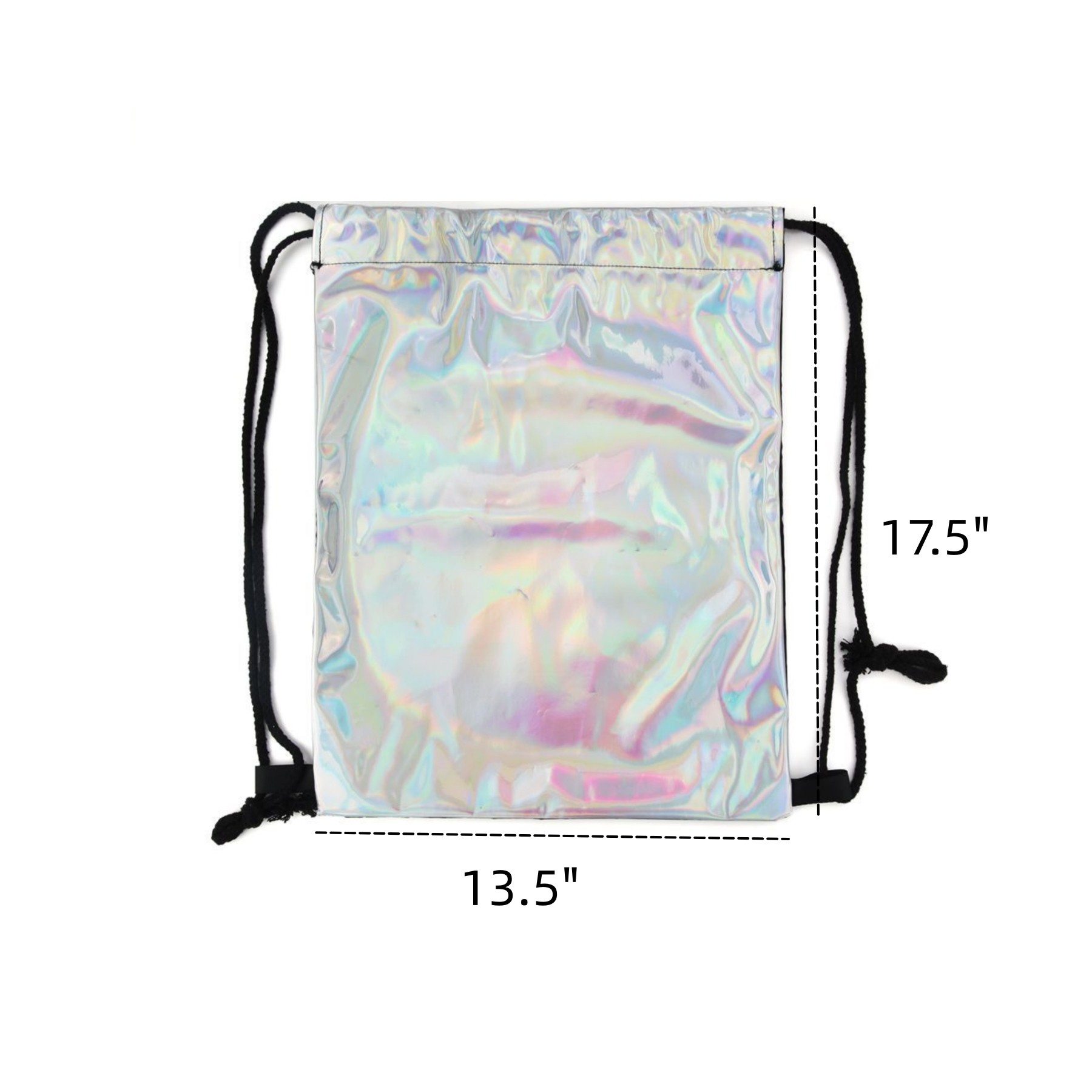 Shiny Holographic Drawstring Bag 2