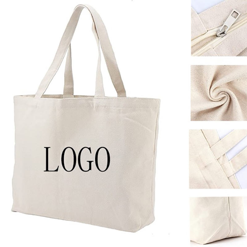 Solid Color Canvas Hand Bag