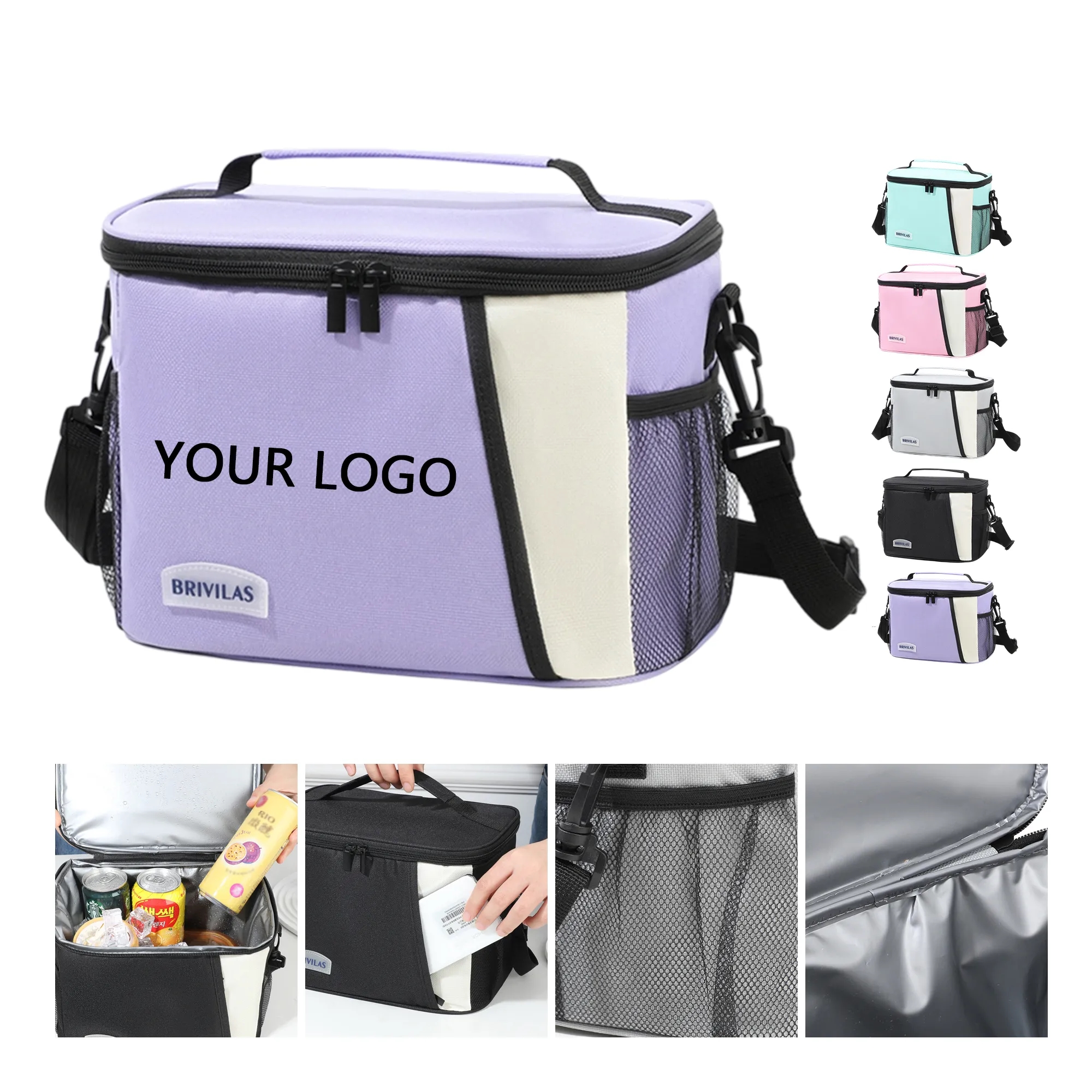 Durable Cooler Bag with Adjustable Strap and Pocket 3