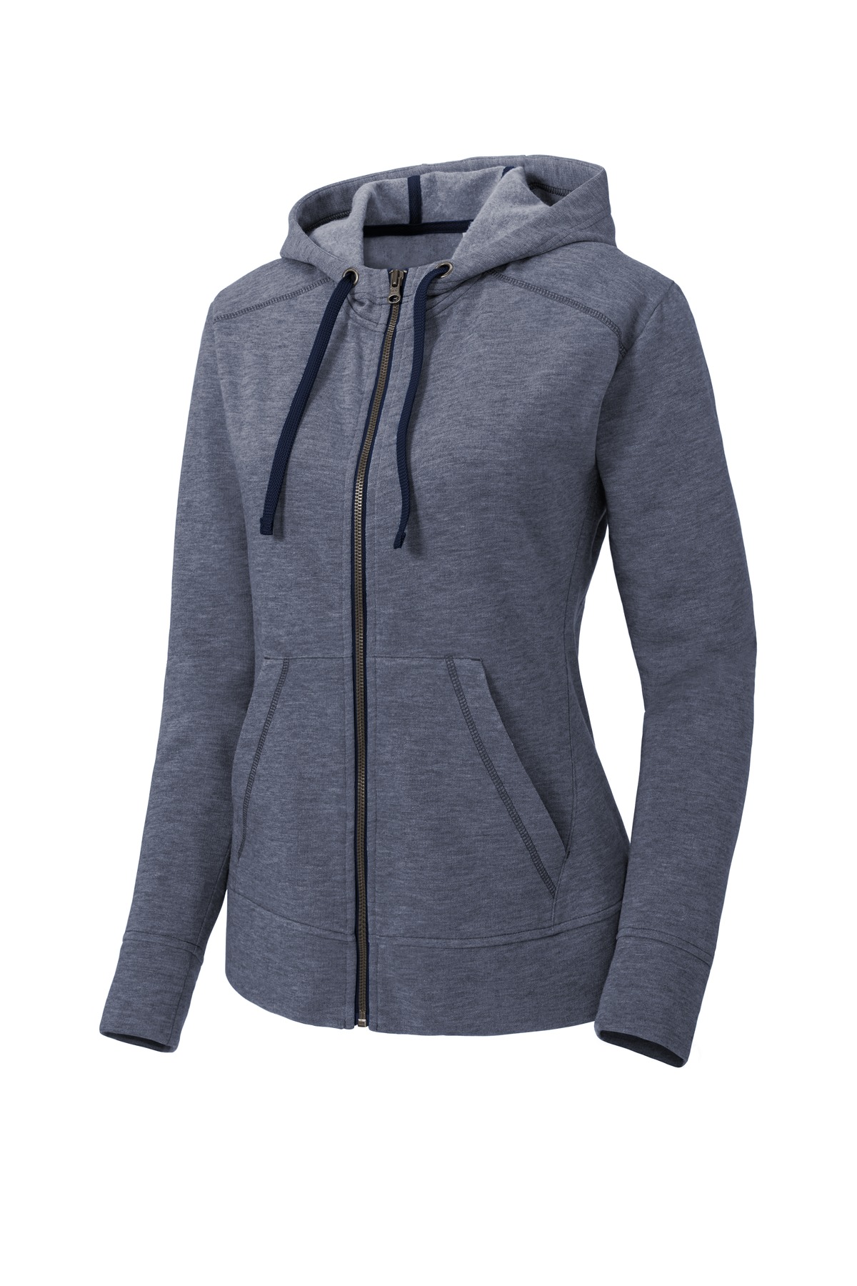 Sport-Tek Women's PosiCharge Tri-Blend Wicking Fleece Full-Zip Hooded Jacket LST293 22