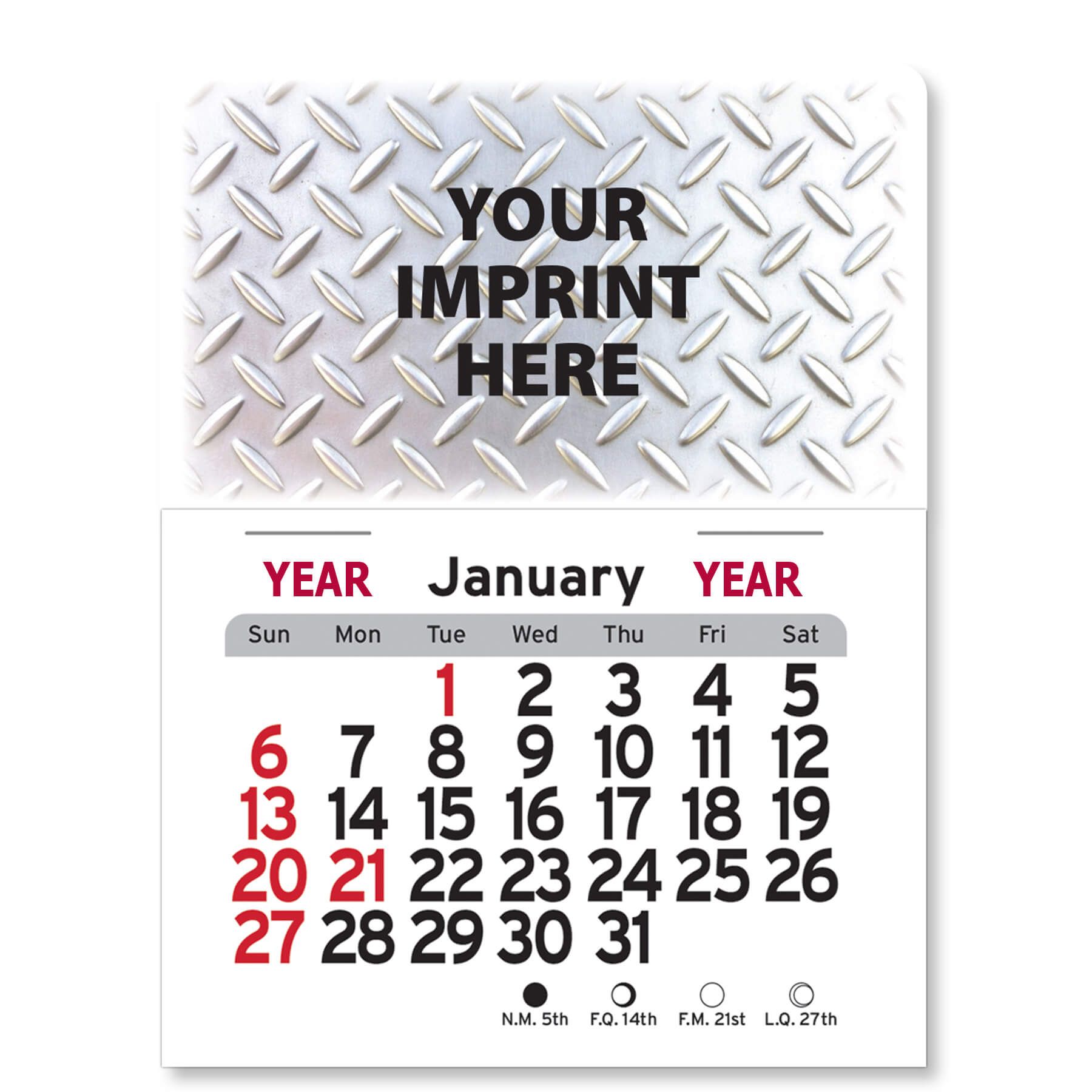 Adhesive Peel-N-Stick® Calendar - Rectangle 29
