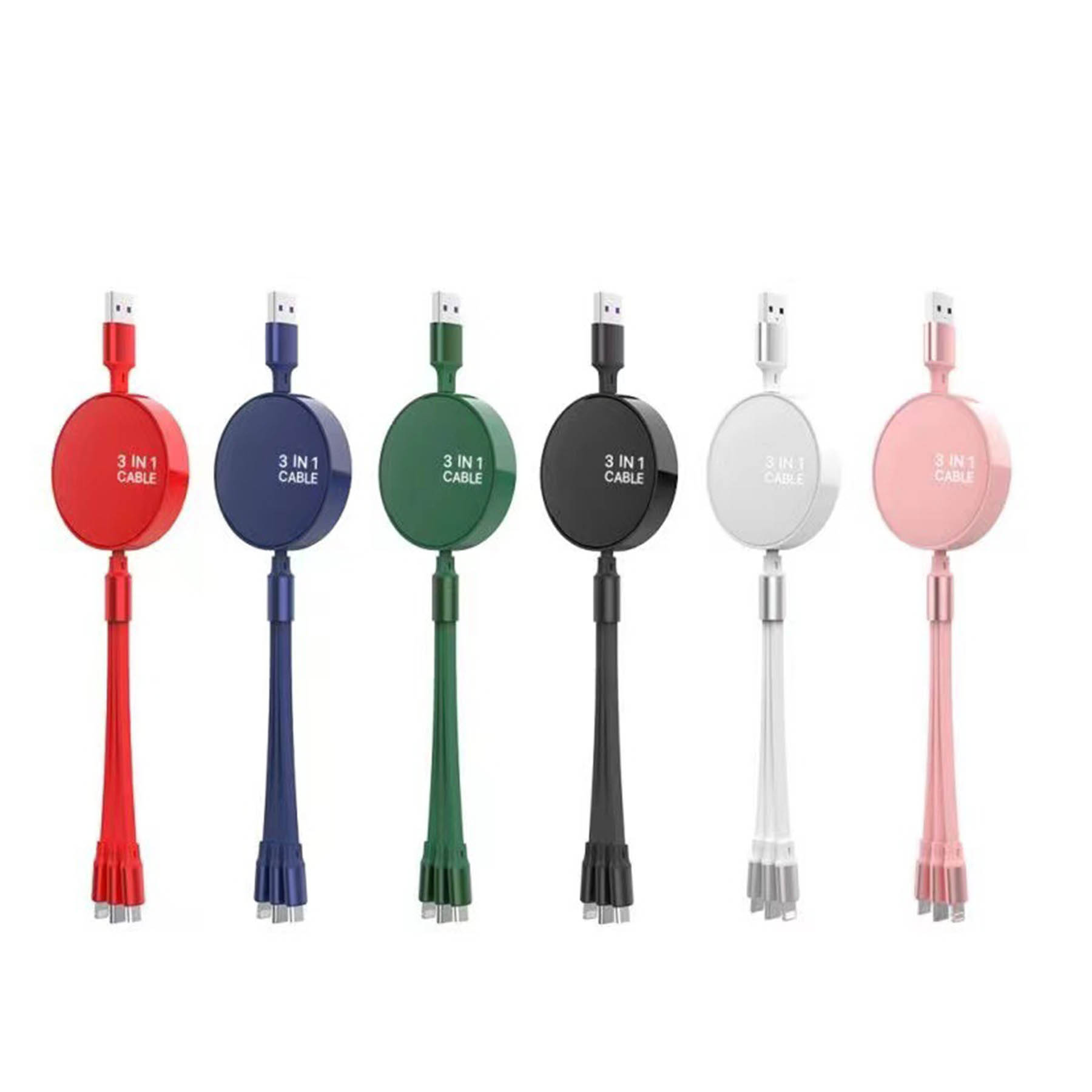 3 in 1 Retractable Charging Cable 1