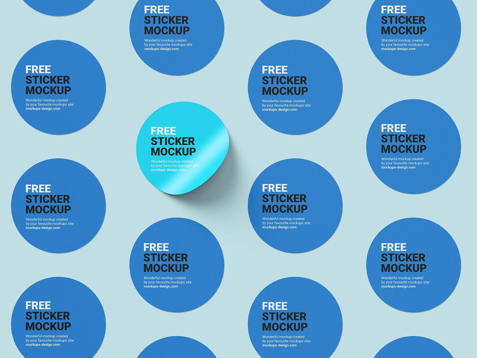 1" ROUND PVC WATER RESISTANT STICKER 4