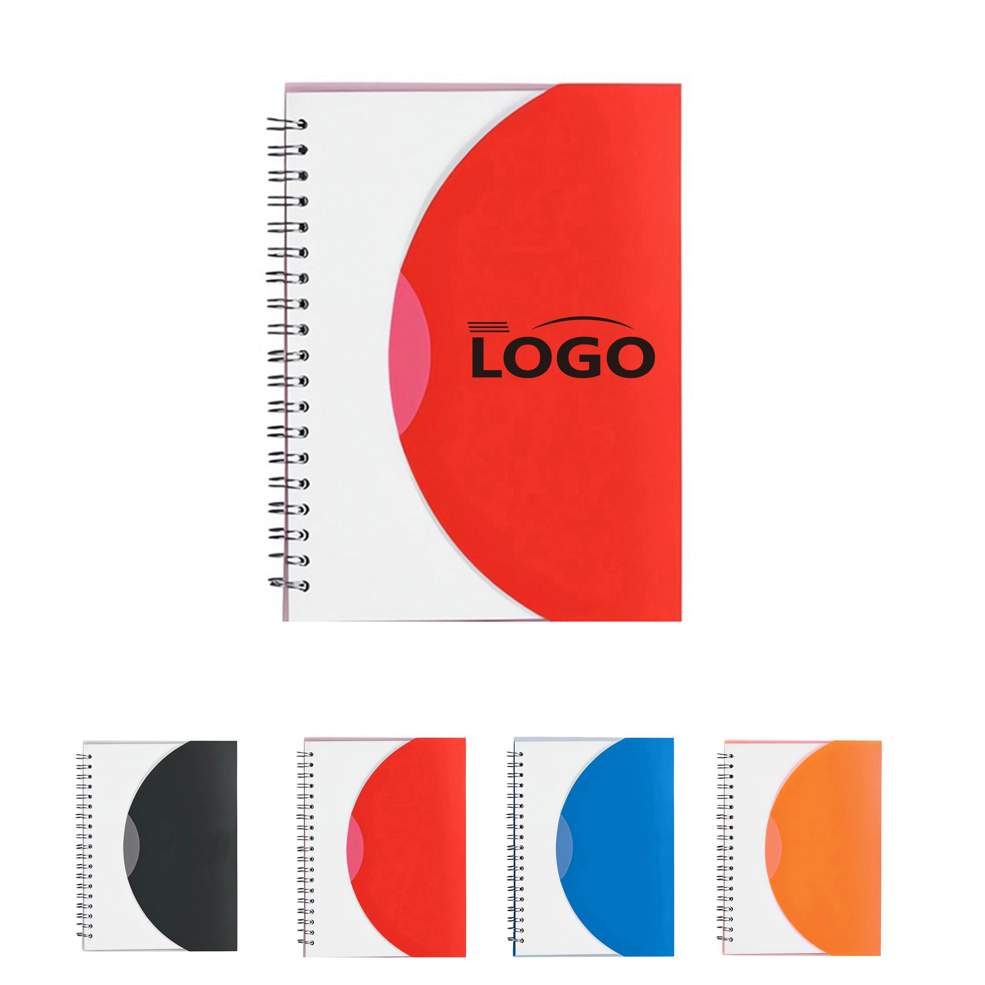 Medium Spiral Curve Notebook 3