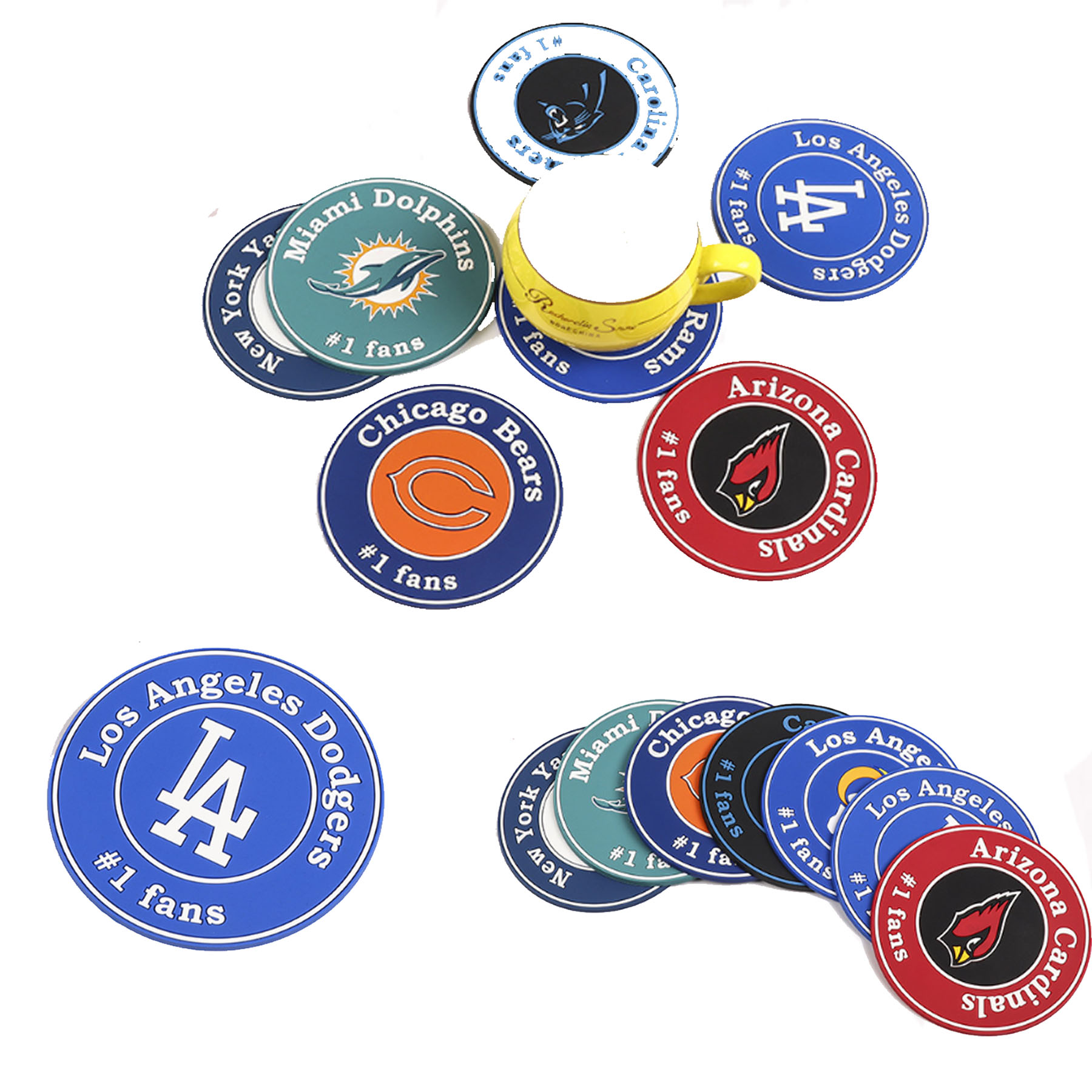 Paper Absorbent Non-Slip Round Coaster 1