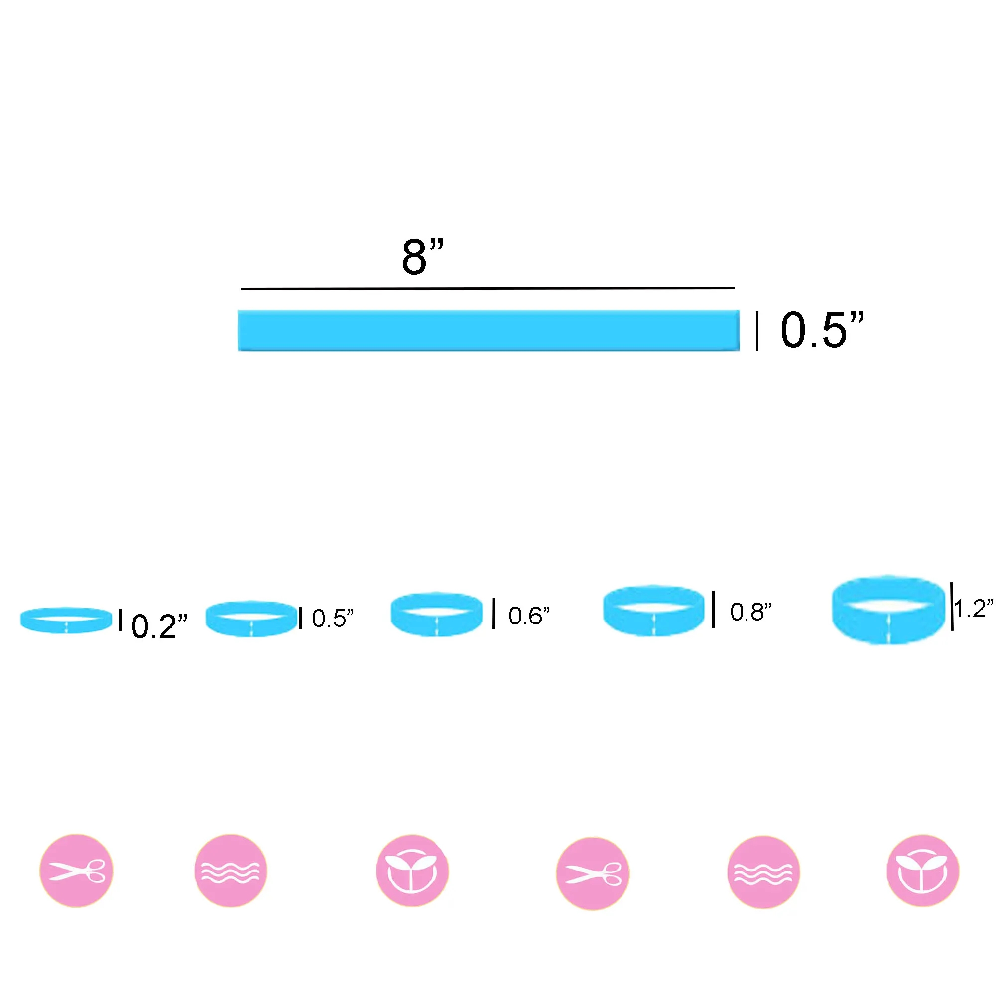 Spot Silicone Debossed Bracelet Wristband 3