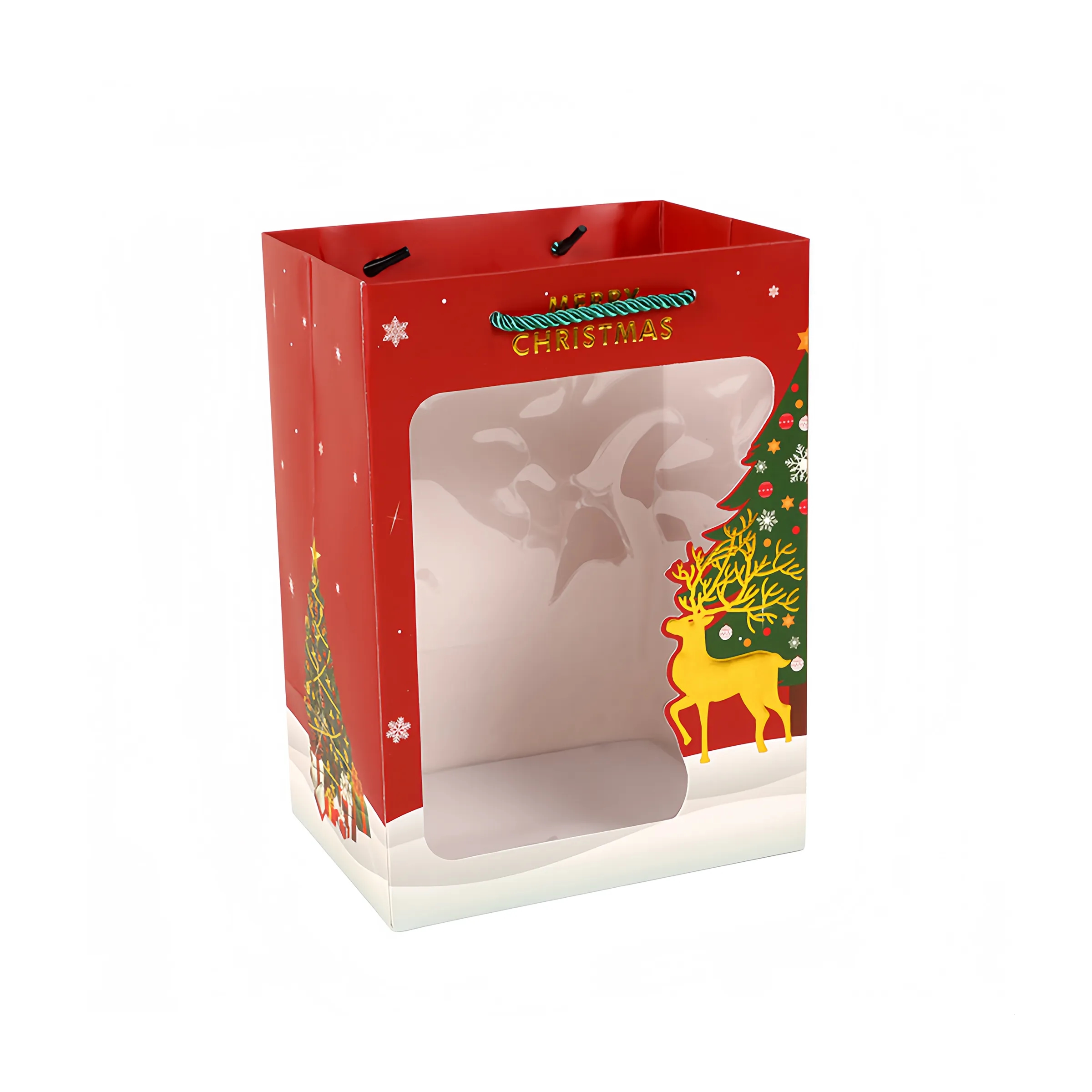 Paper Christmas Gift Bag Tote 5