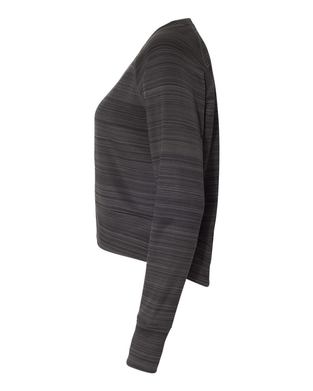 Women's Odyssey Striped Performance Fleece Hi-Low Crewneck Sweatshirt - 8663 15