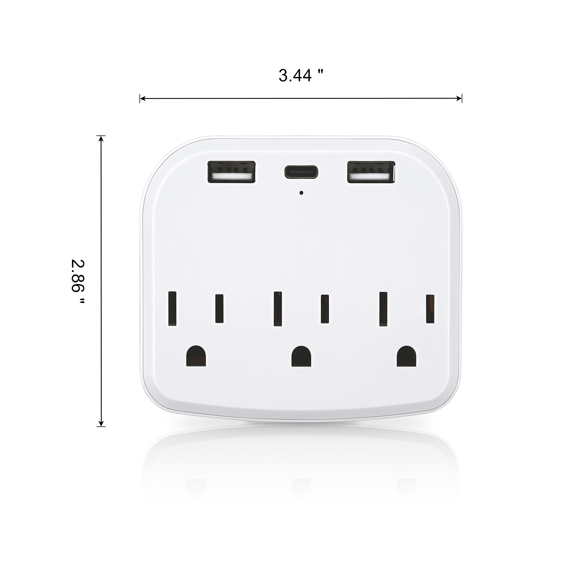 6-In-1 Multi USB Wall Outlet Extender 2