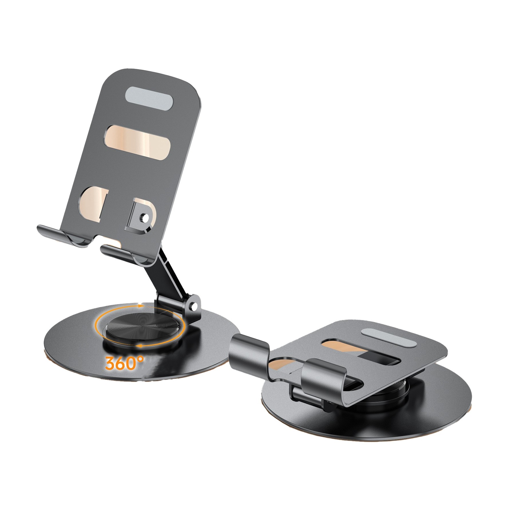 All Metal Rotating Folding Phone Holder 2