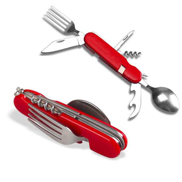 6-in-1 Stainless Steel Fork Knife Spoon Bottle Opener Set 2