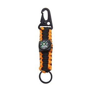 Handmade Paracord Survivor Rope Key Chain With Eagle Beak Carabiner 15