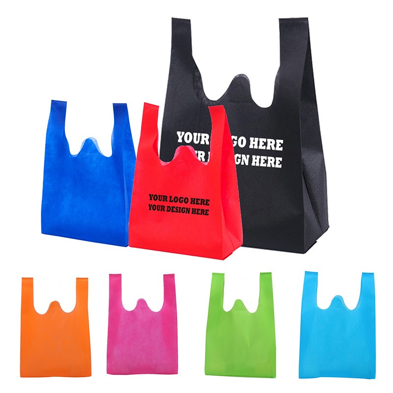 Non Woven Grocery And Retail T-shirt Shopping Bag 2
