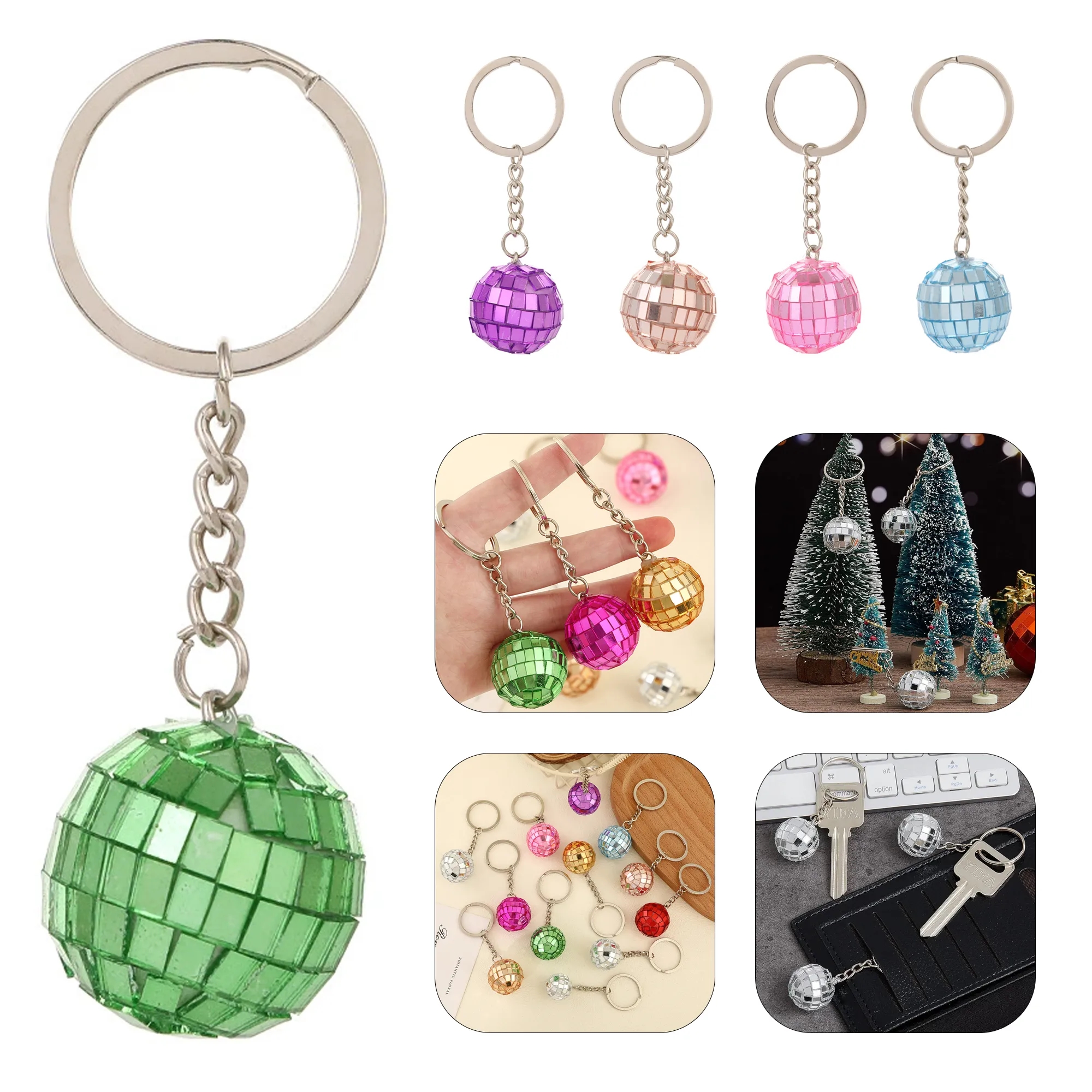 Mirrored Disco Ball Keychain 2