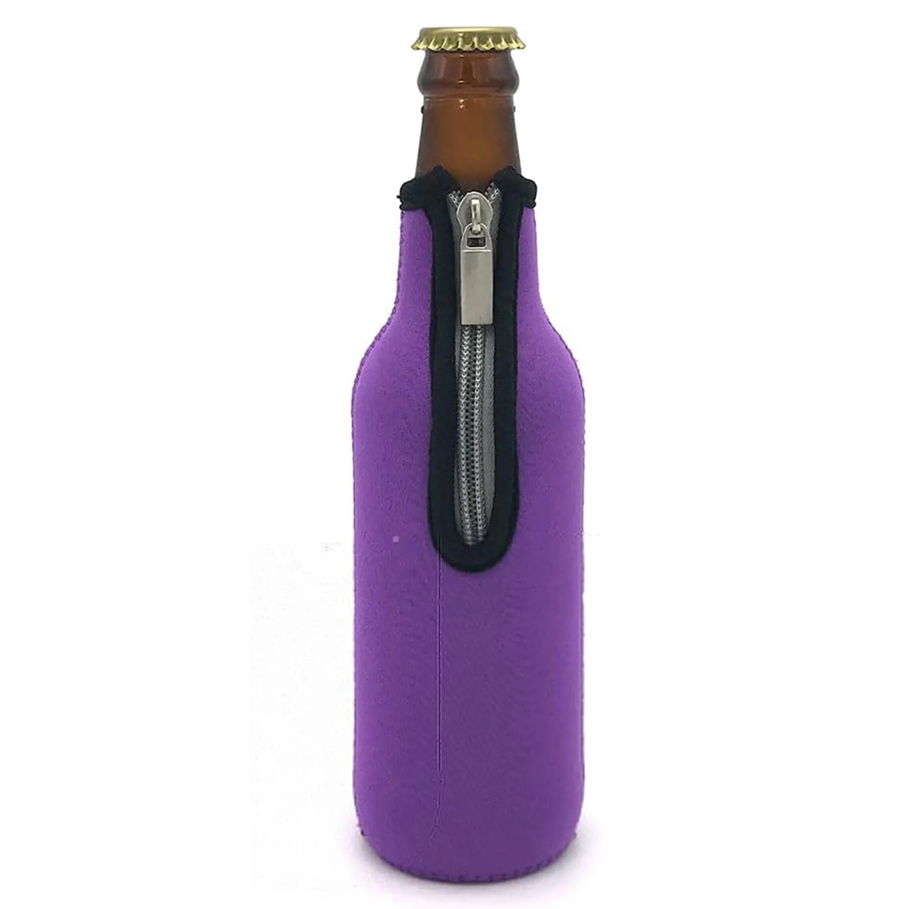 Zipper Beer Coolers Holder Sleeves 1