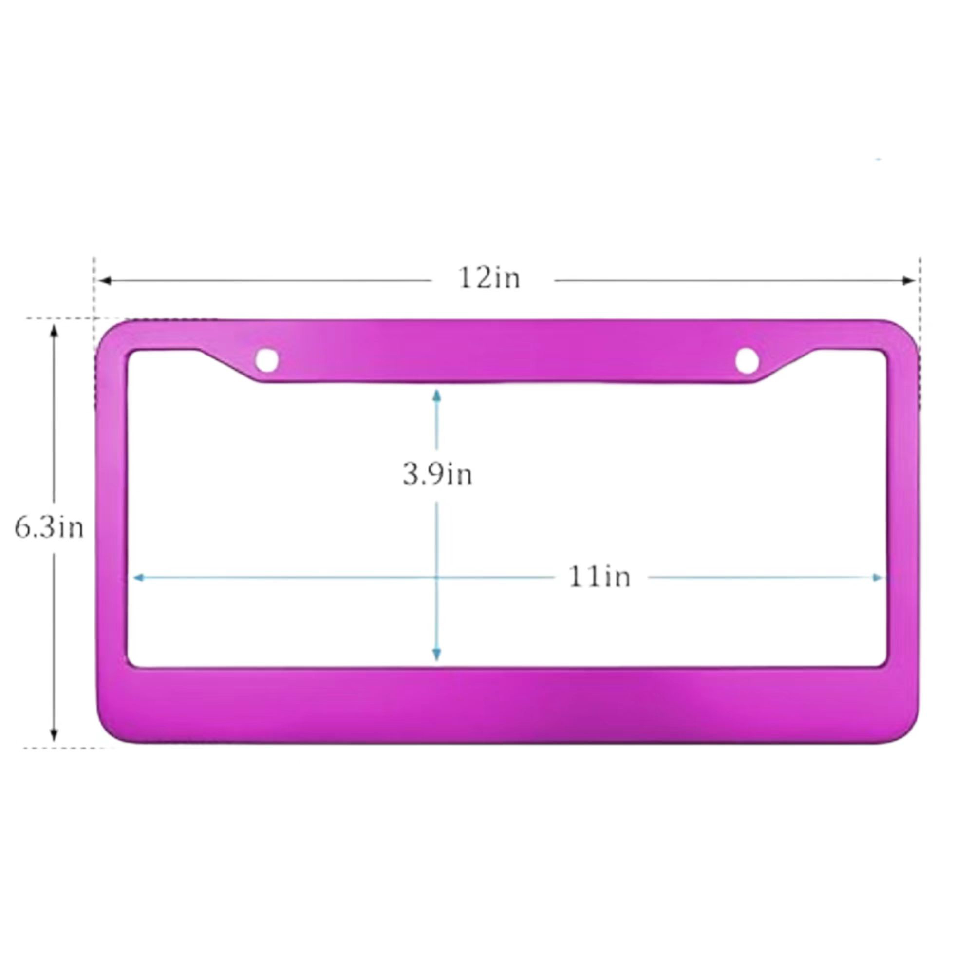 Aluminum Cars License Plate Frames With Screws Accessories 2
