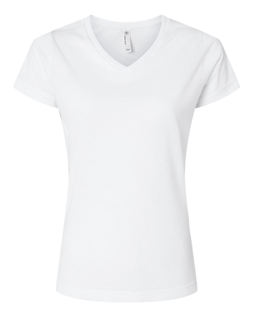 Women's Polyester Sublimation V-Neck Tee - 1507 2