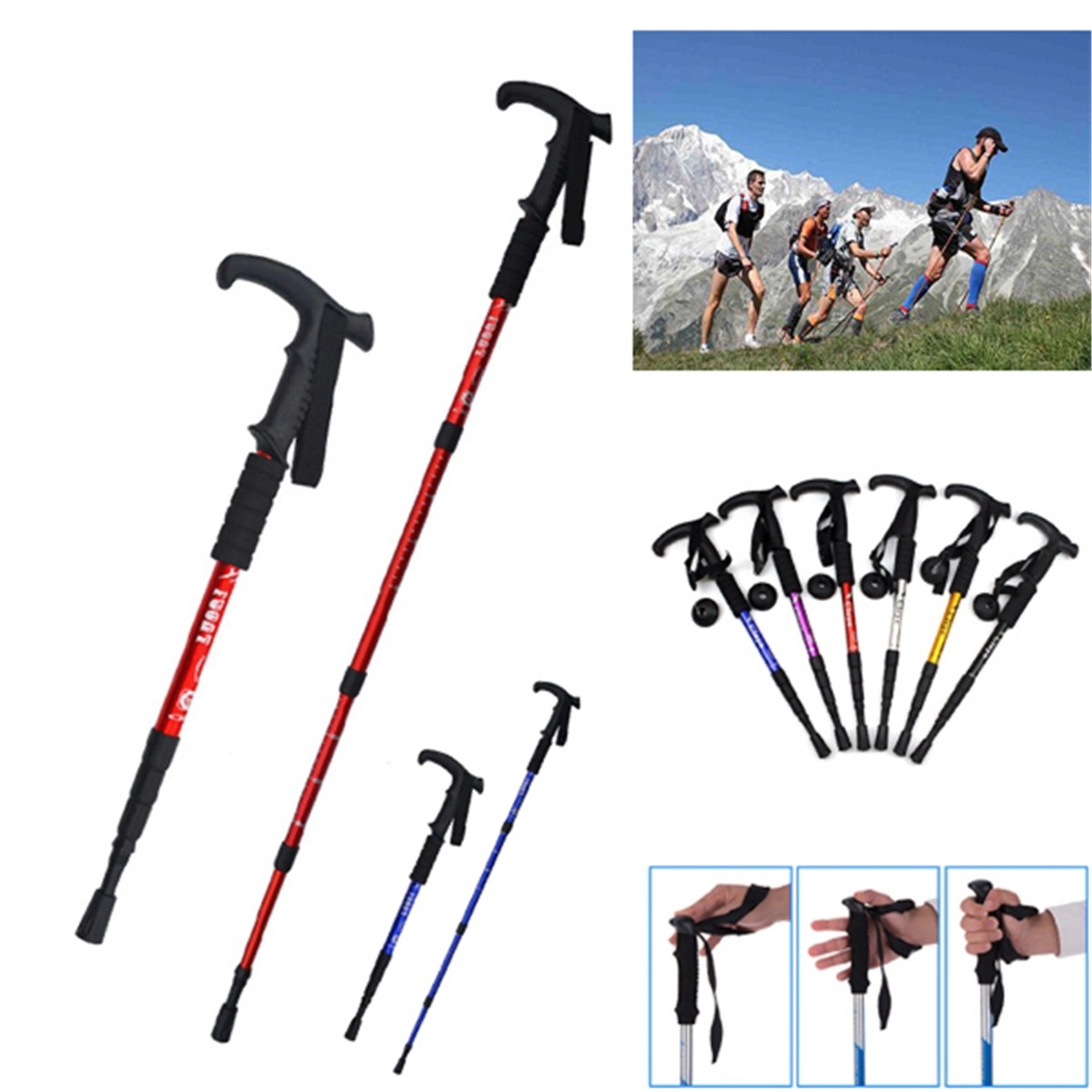 Collapsible Mountain Climbing Stick/Trekking Pole 3