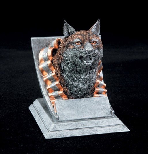 Bobcat Spirit Mascot Resin 2