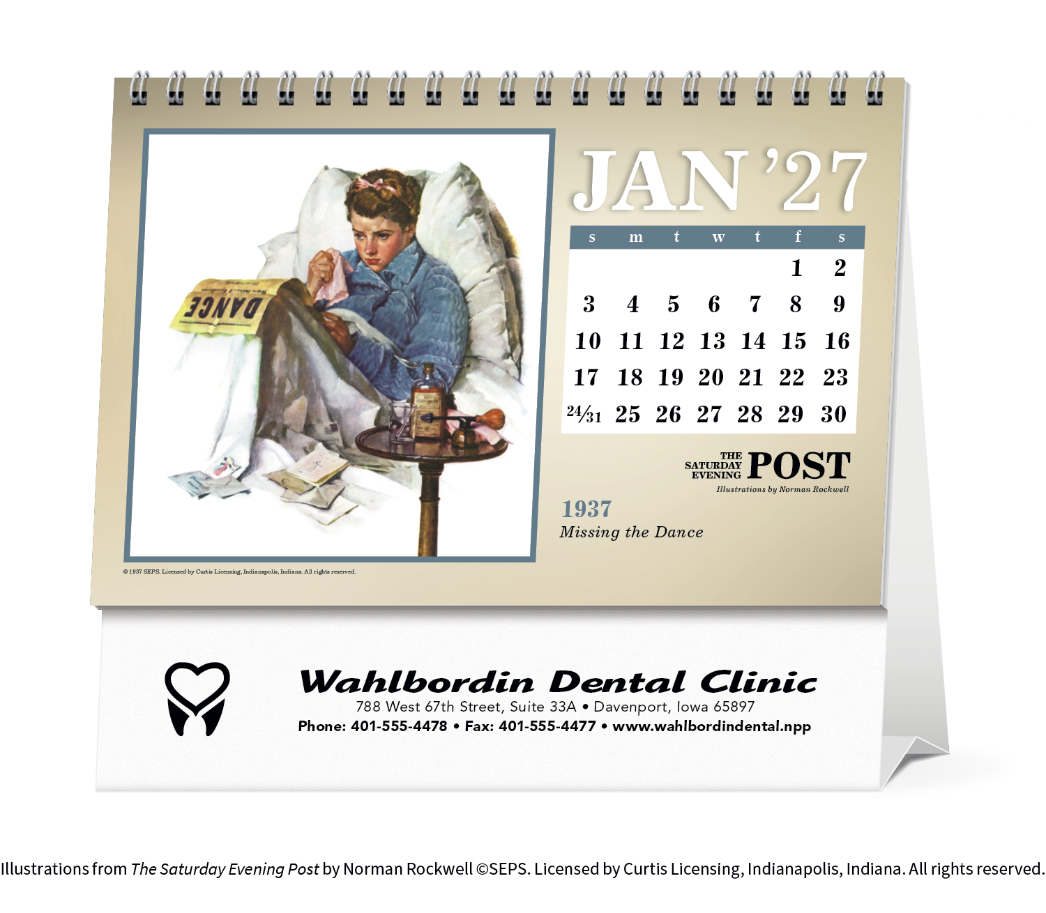 Triumph® Calendars The Saturday Evening Post Large Desk Calendar 66