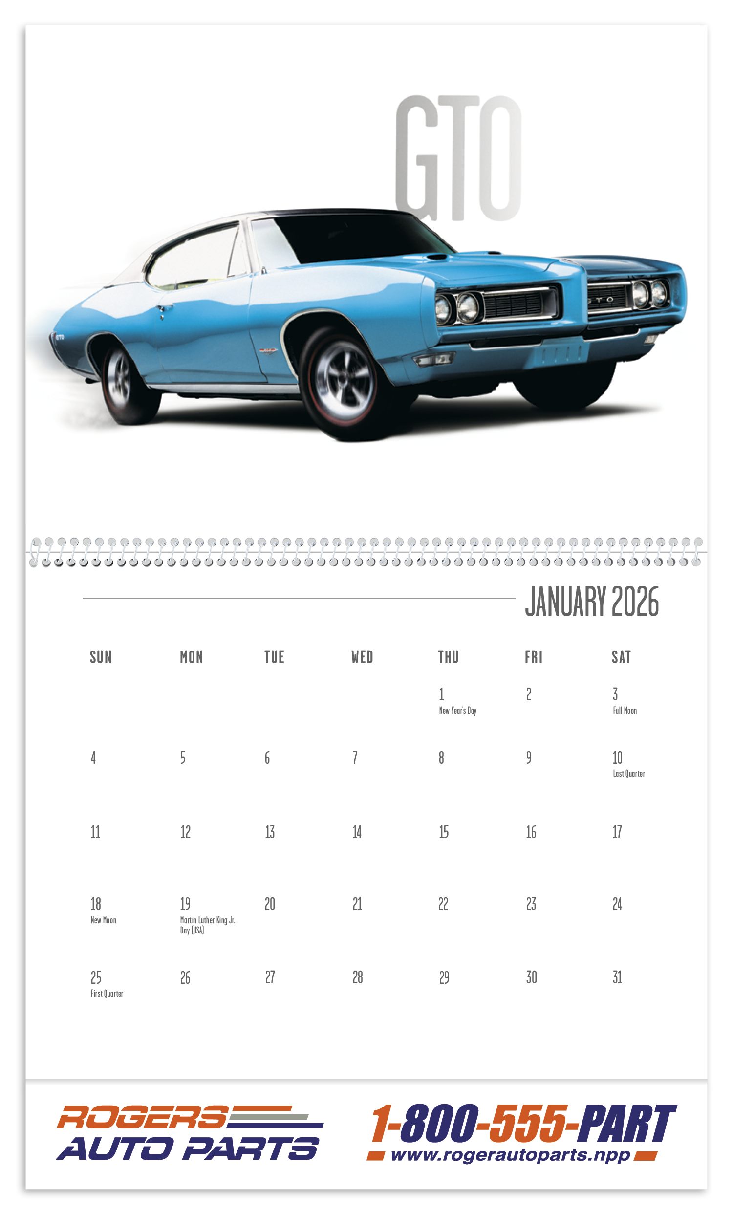 Triumph® Calendars Classic Muscle Cars Calendar 3