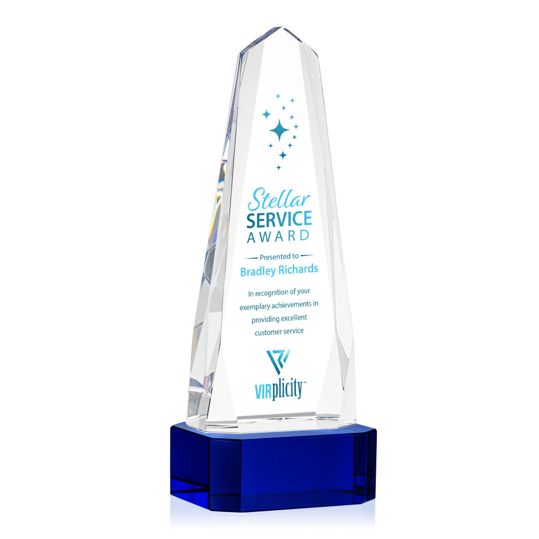 Geneva VividPrint™ Award on Base - Blue 8