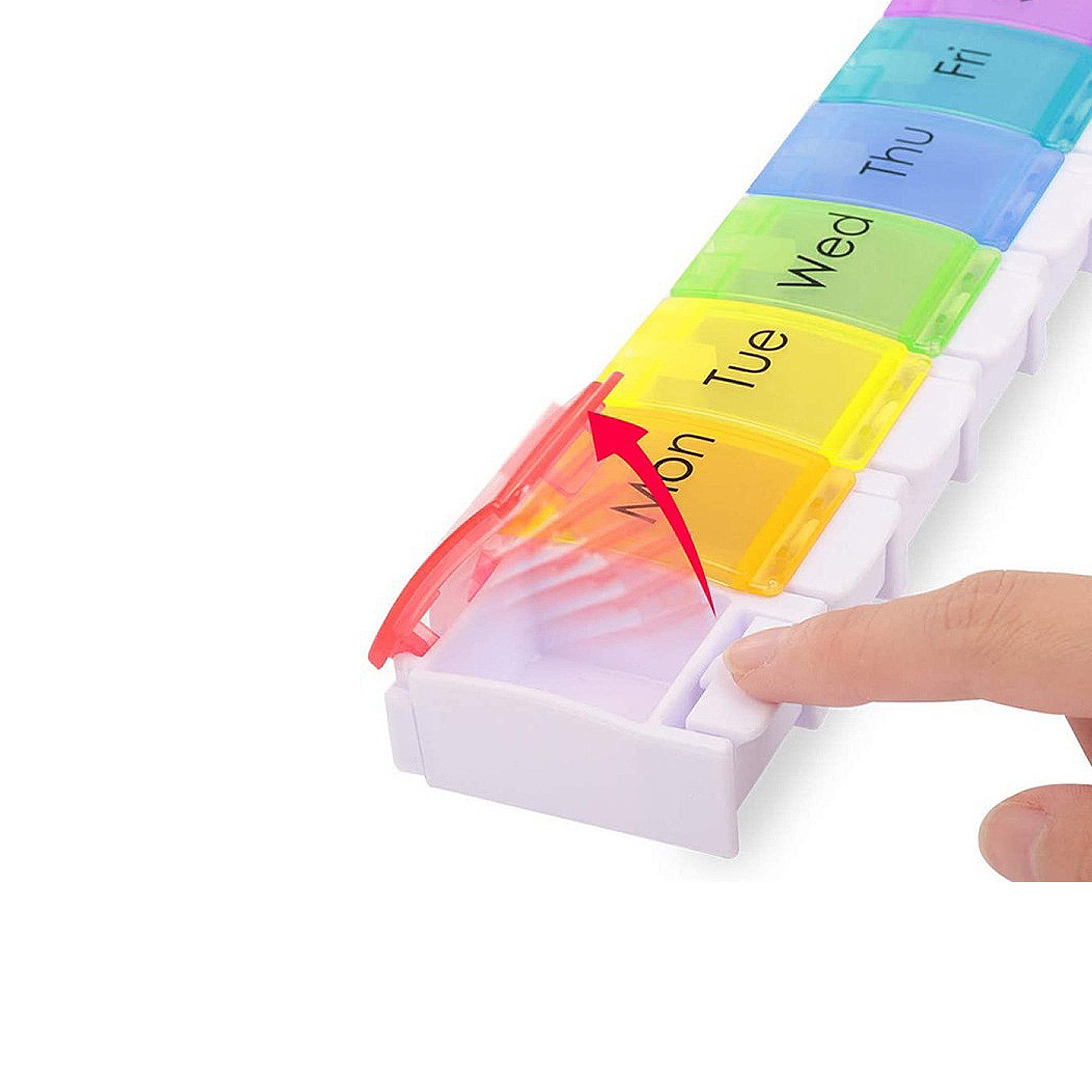 7 Day Clear Pill Box Organizer 4