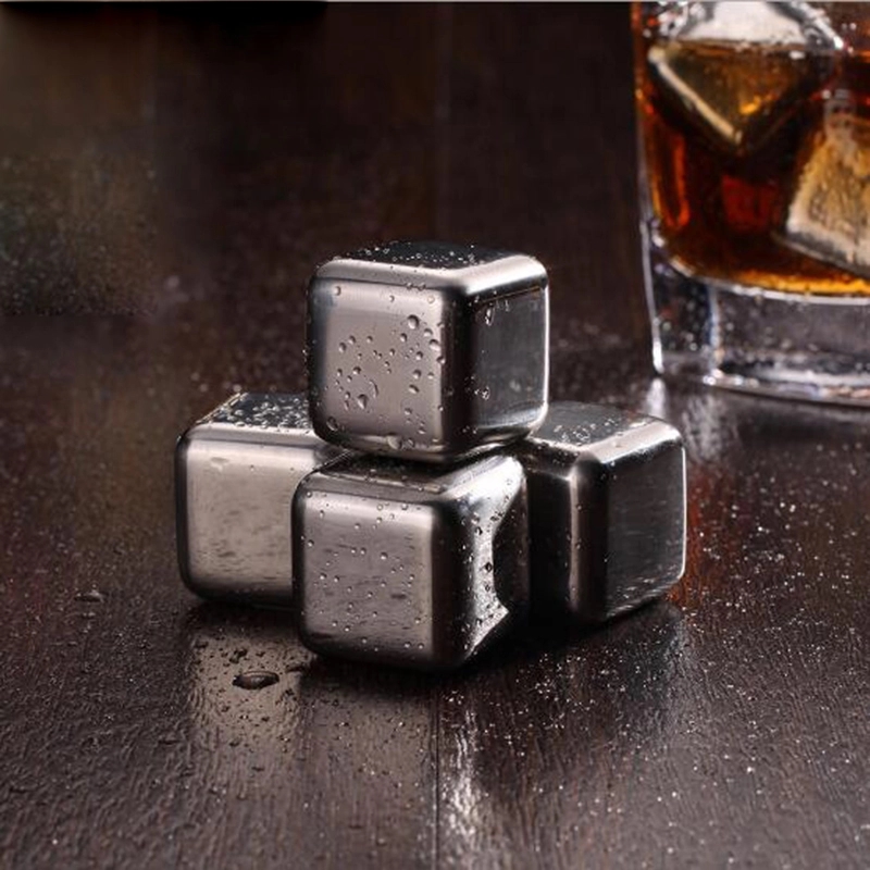 Stainless Steel Whisky Cooler Rocks 4pcs 4