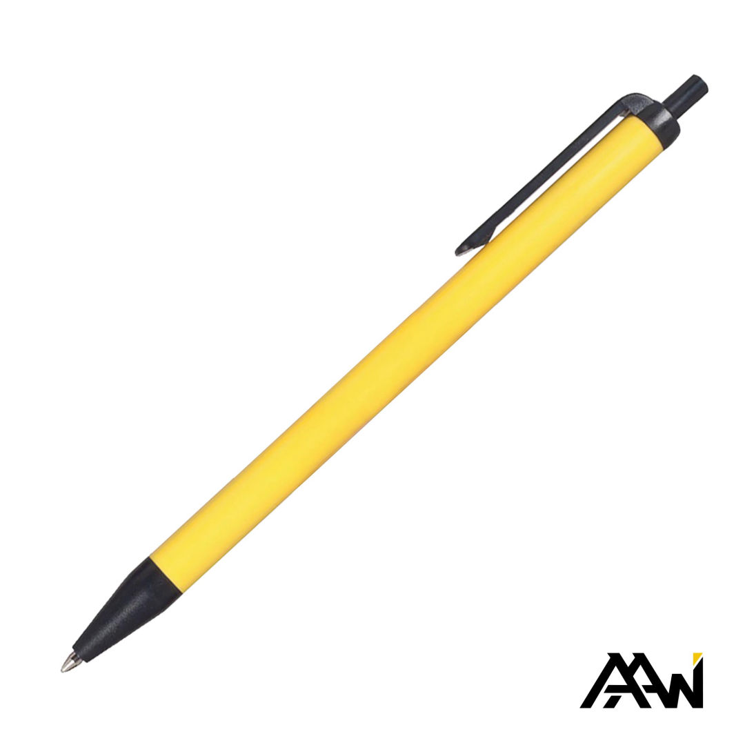 Value Slim Pen w/Glossy Colored Barrel - Matte Black Accent 7