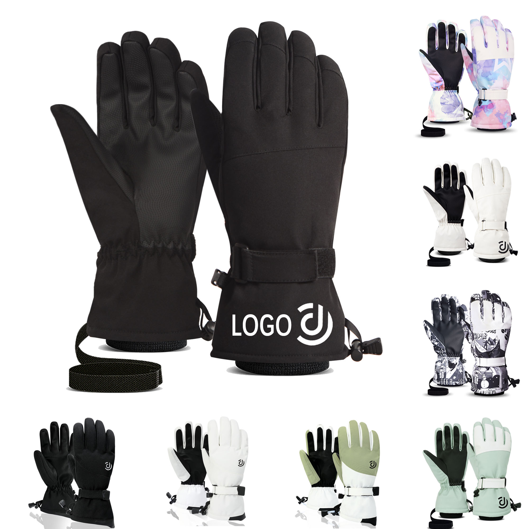 Thermal Ski Gloves Touchscreen Outdoor Sports 5