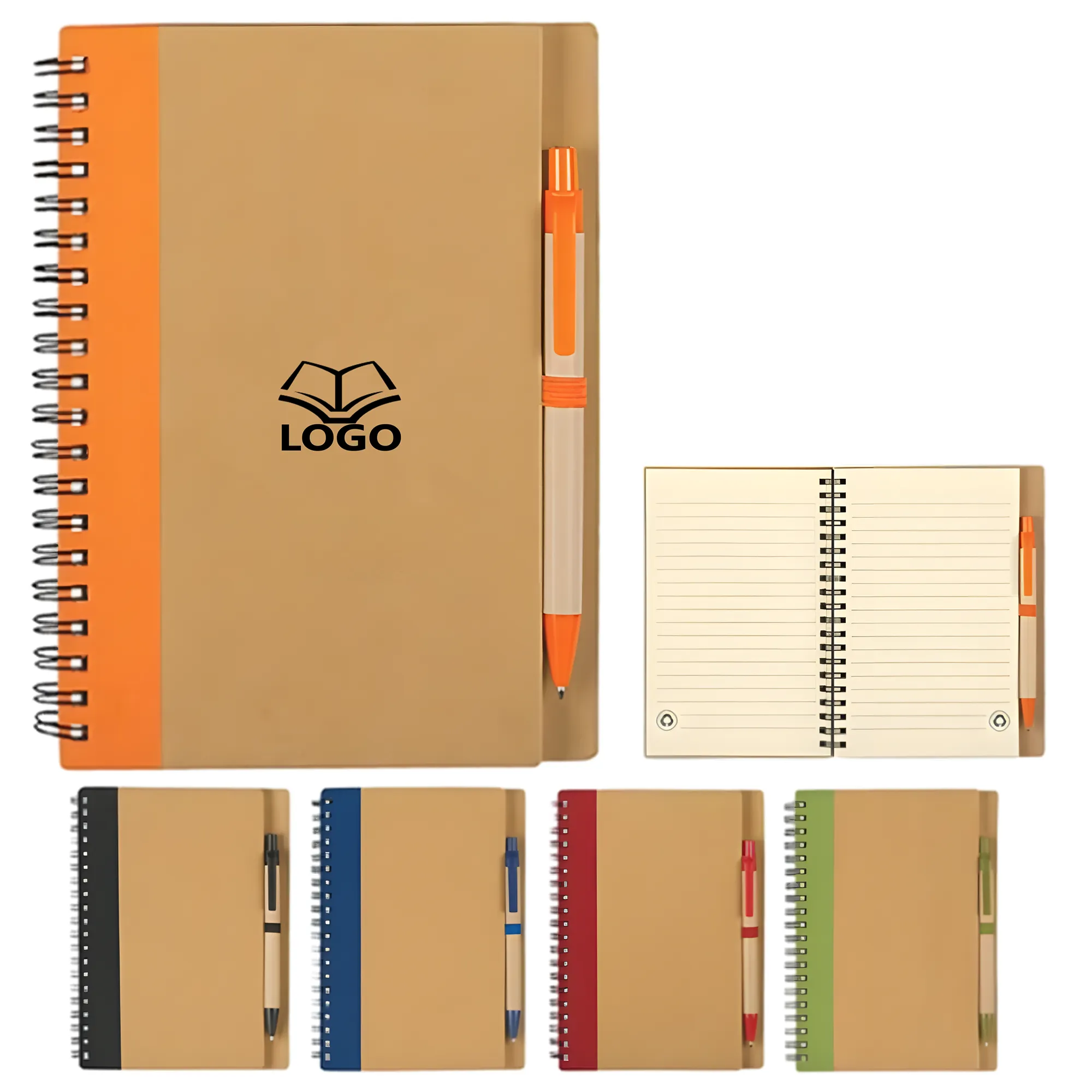 Eco-Inspired Spiral Notebook & Pen 2