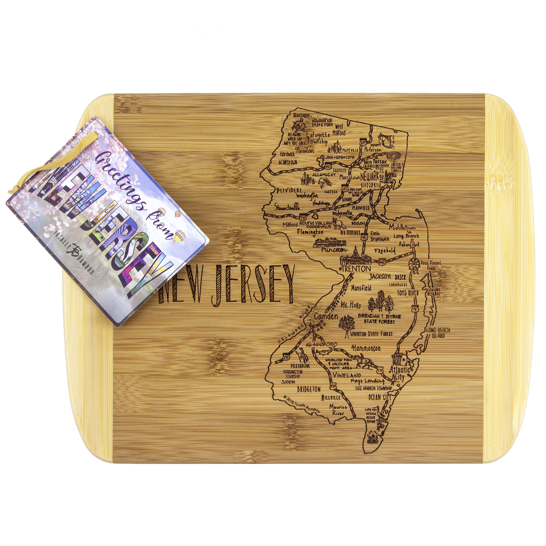 A Slice of Life New Jersey Serving & Cutting Board 8