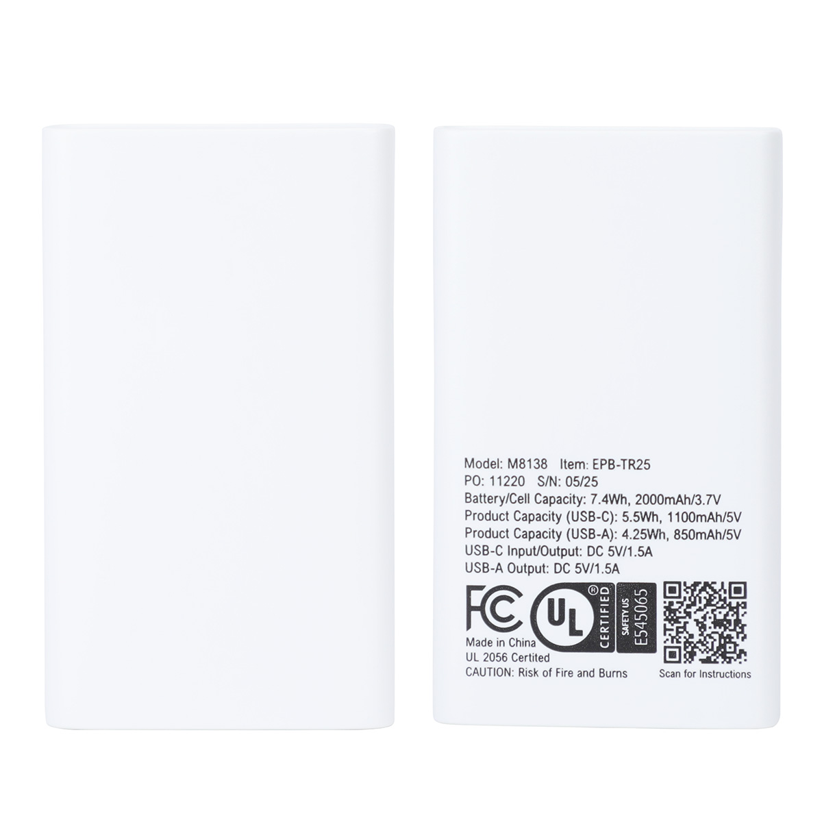 Triumph 2000mAh UL-Listed Power Bank 15