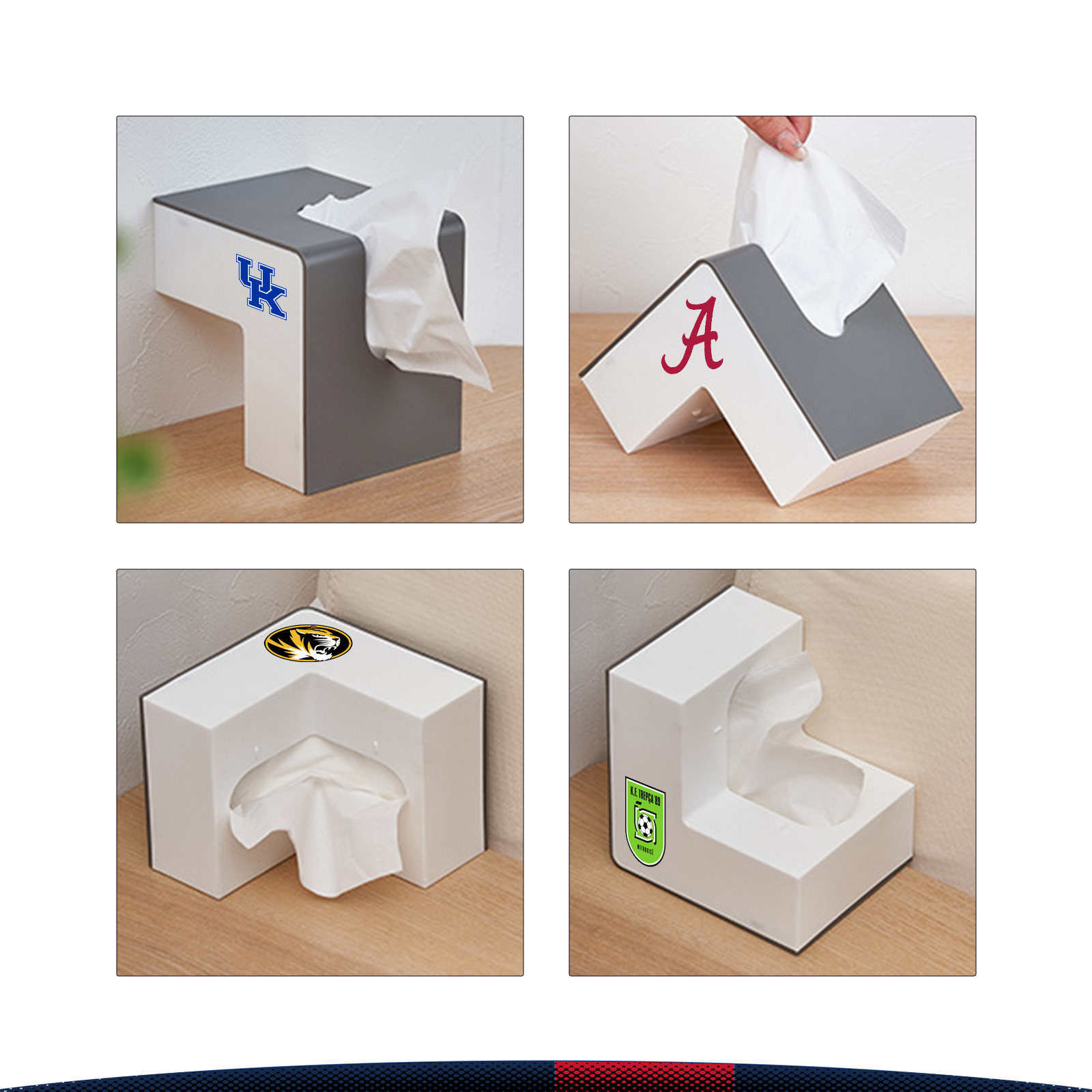 L-Shaped Multi-Functional Tissue Box 7