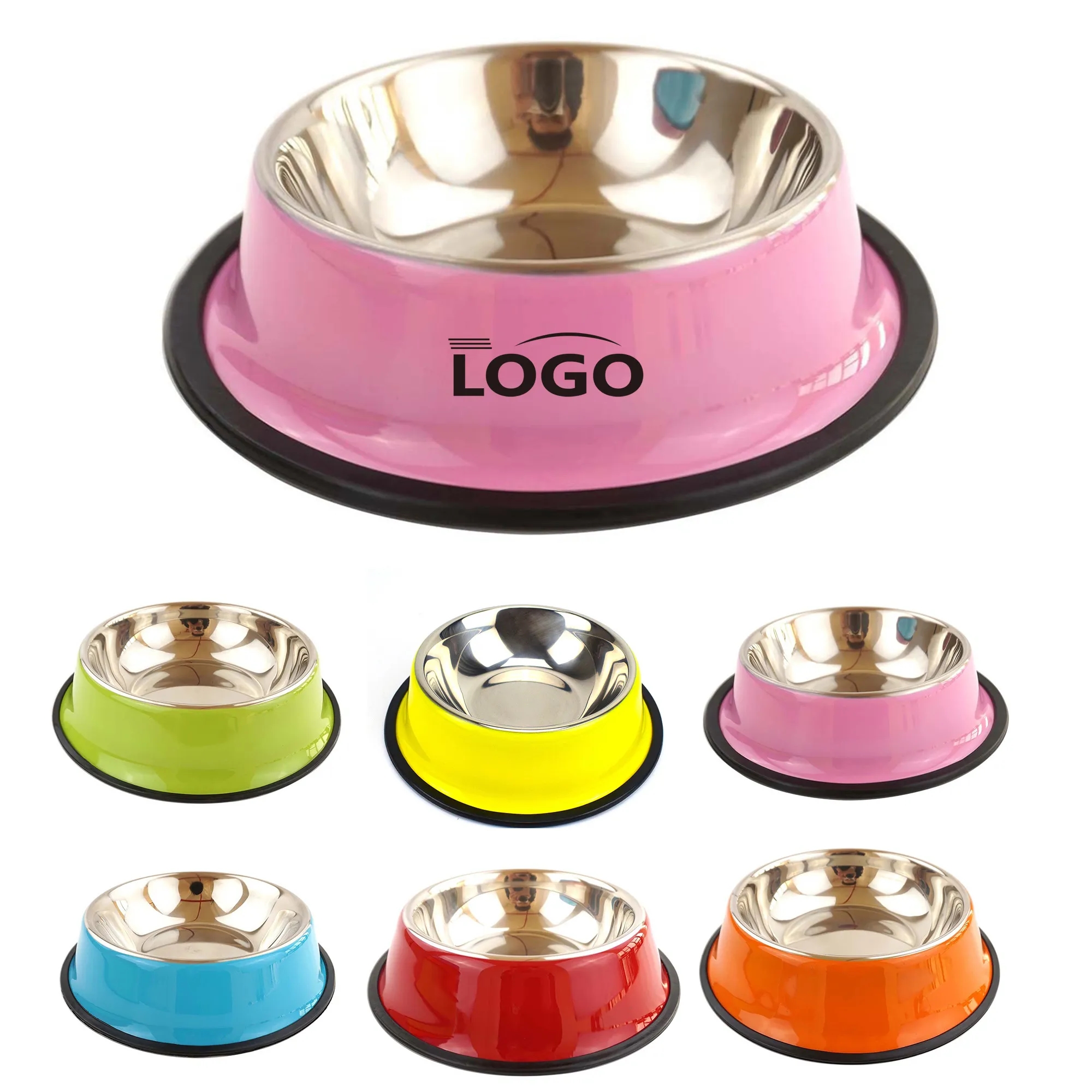 Colorful Steel Pet Treat Bowl Food Tray MOQ 10pcs 2