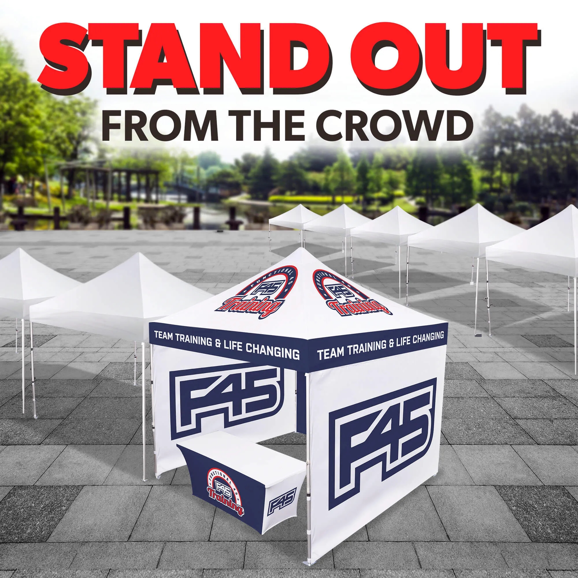 10ft x 10ft Custom Canopy Tent - Event Platinum Package 2