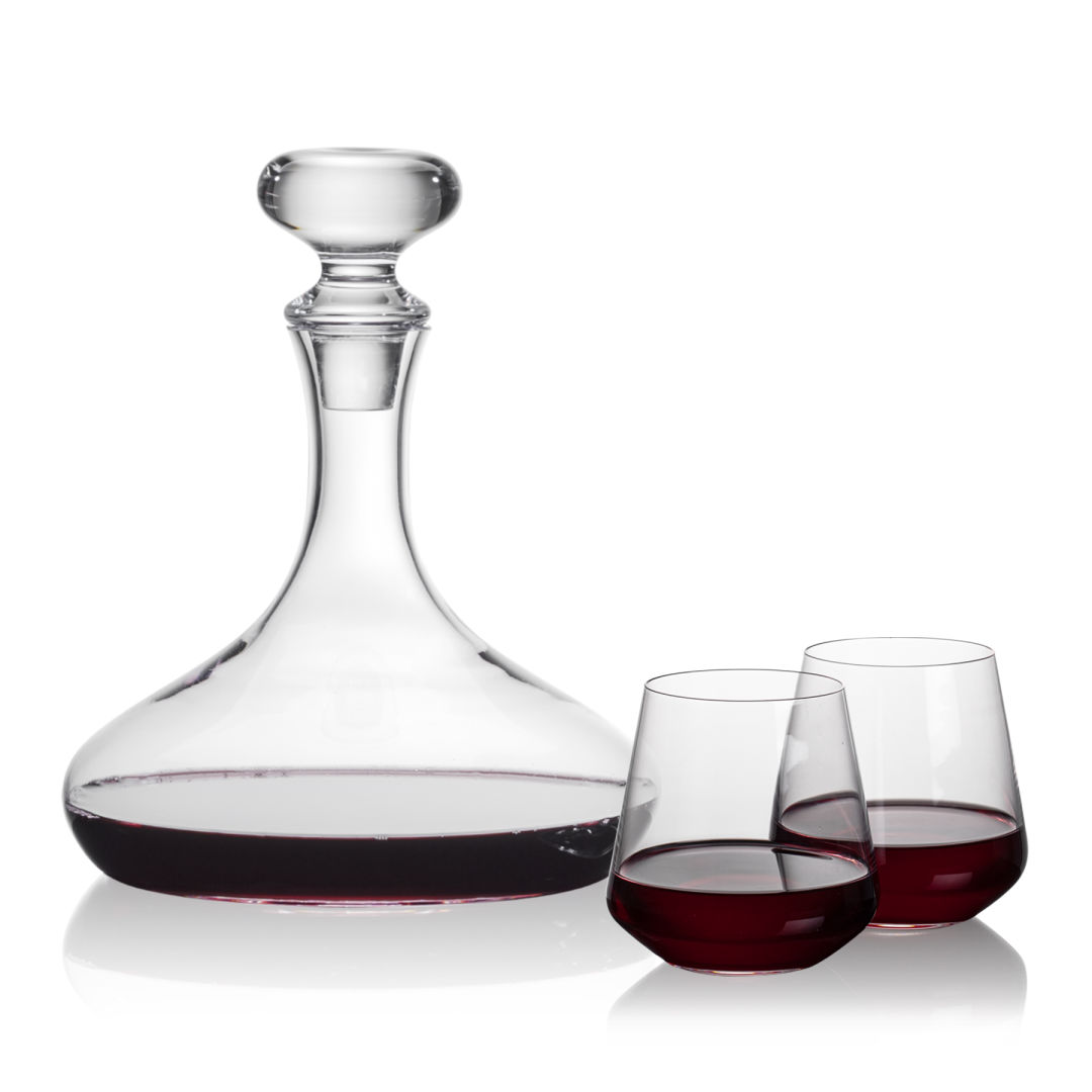 Stratford Decanter & Cannes Stemless Wine 2