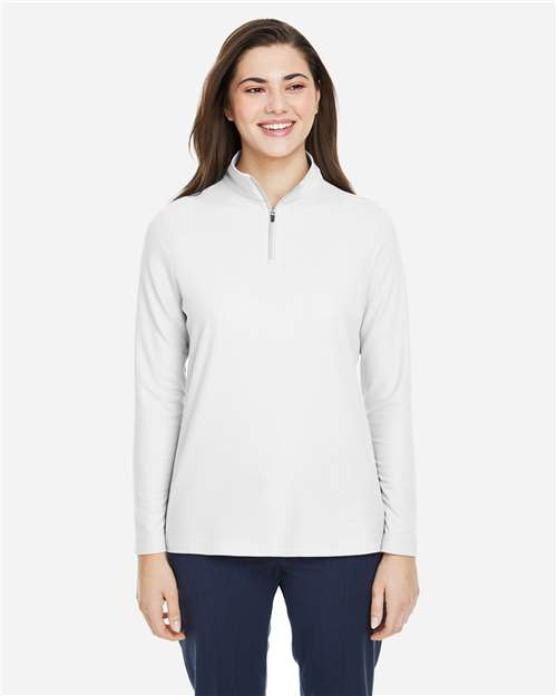 Women's Fusion ChromaSoft™ Pique Quarter-Zip Pullover - CE405W 71