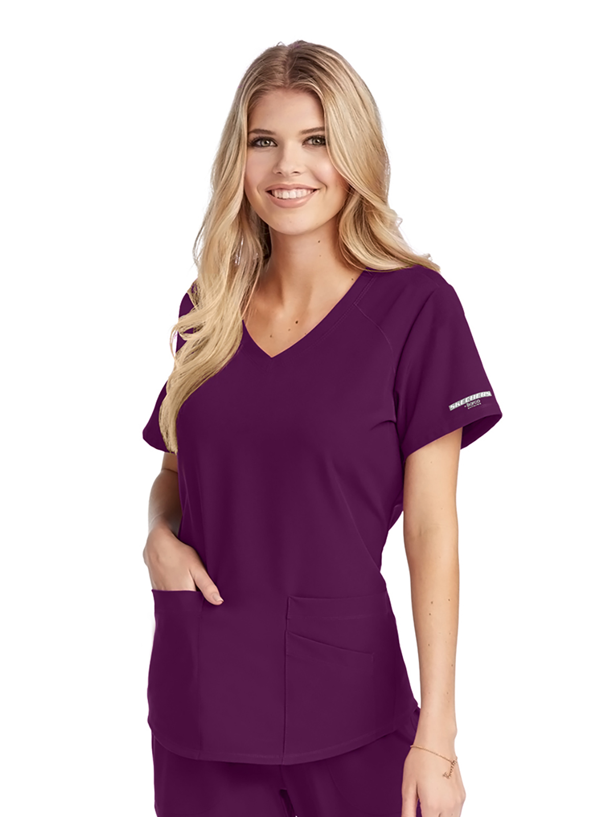Skechers - Women's Three-Pocket Curved V-Neck Breeze Scrub Top 39